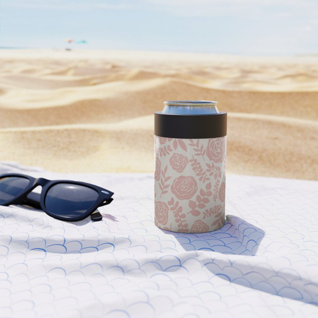 Blush Floral Can Cooler/Koozie