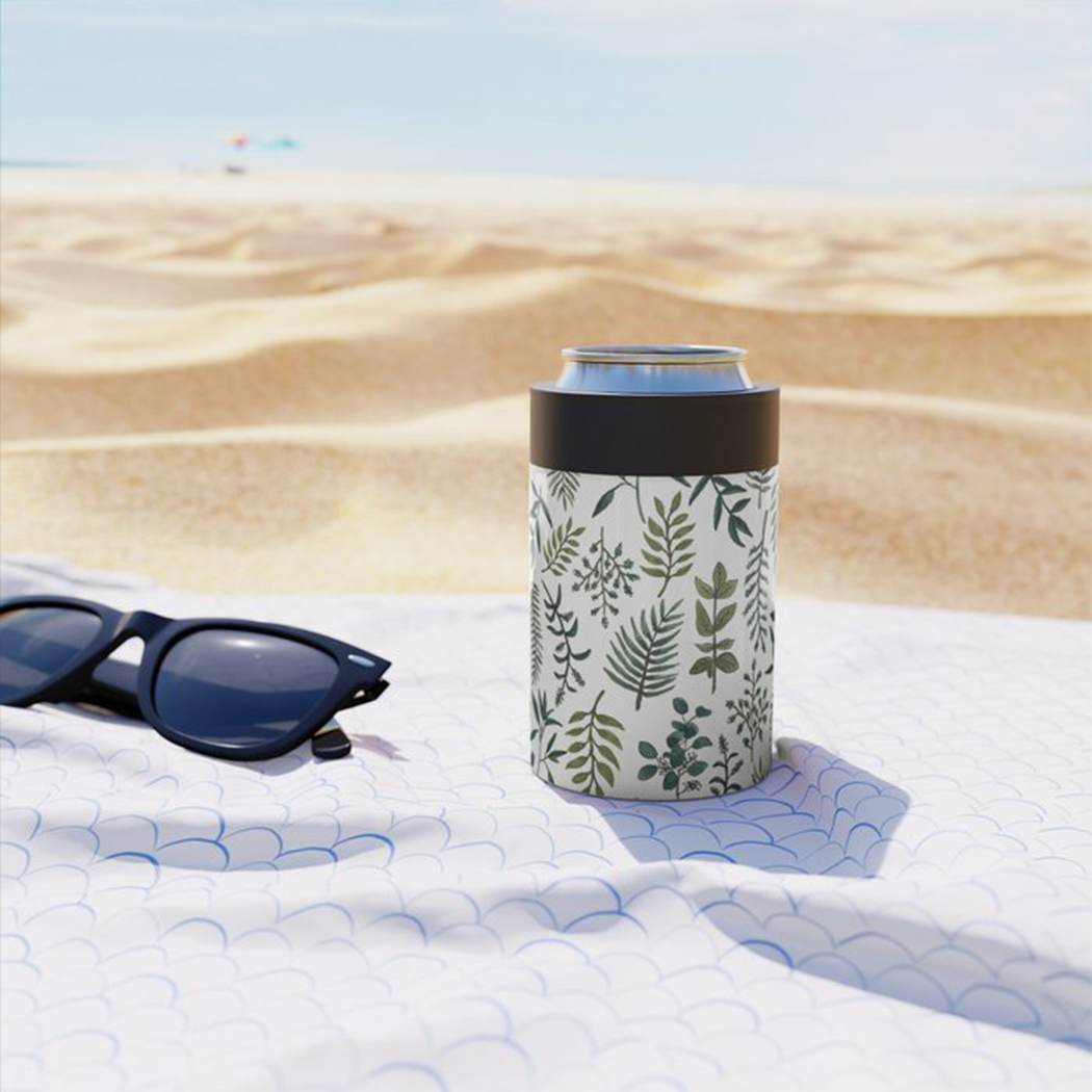Fern Watercolor Can Cooler/Koozie
