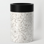 Ivory Flower Can Cooler