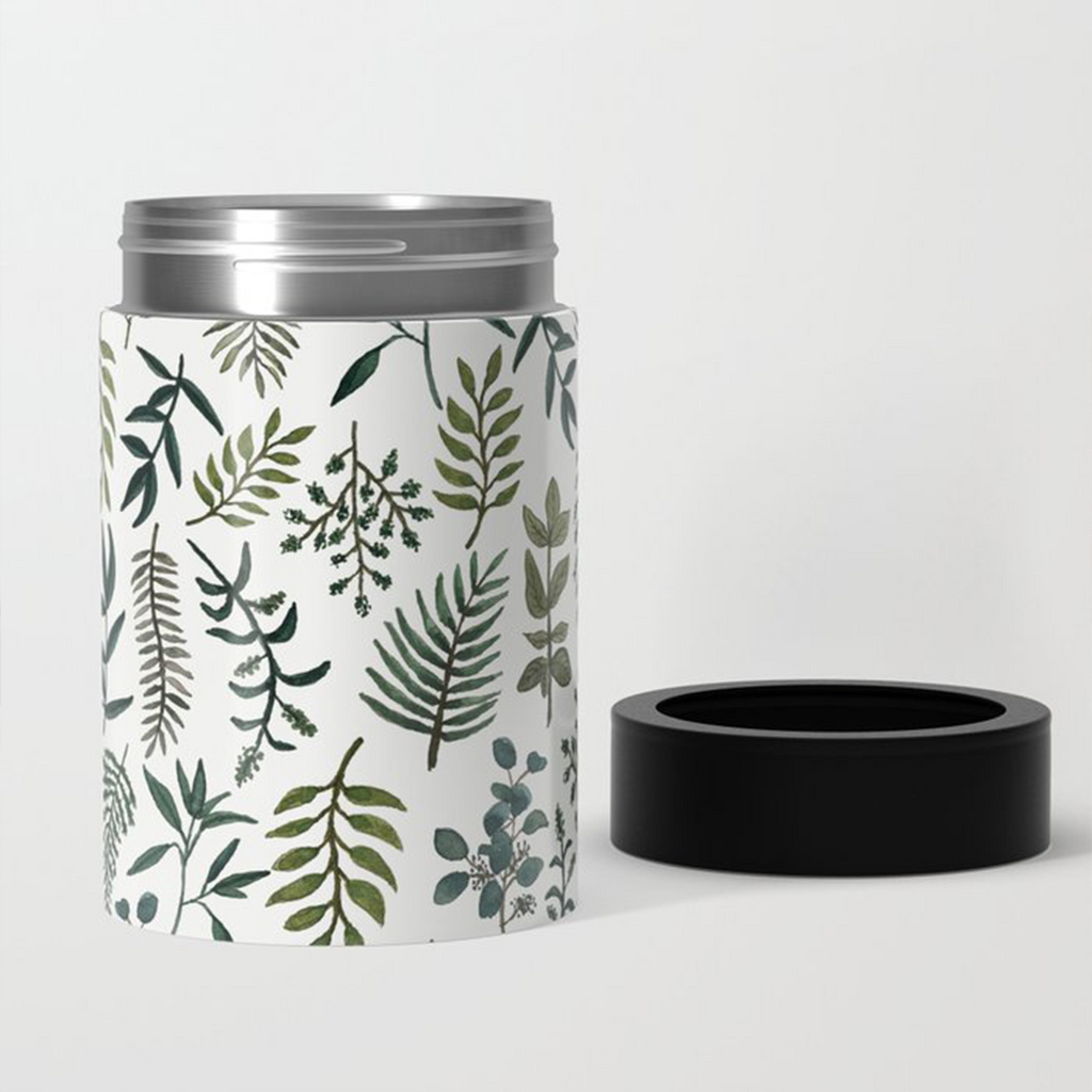 Fern Watercolor Can Cooler/Koozie