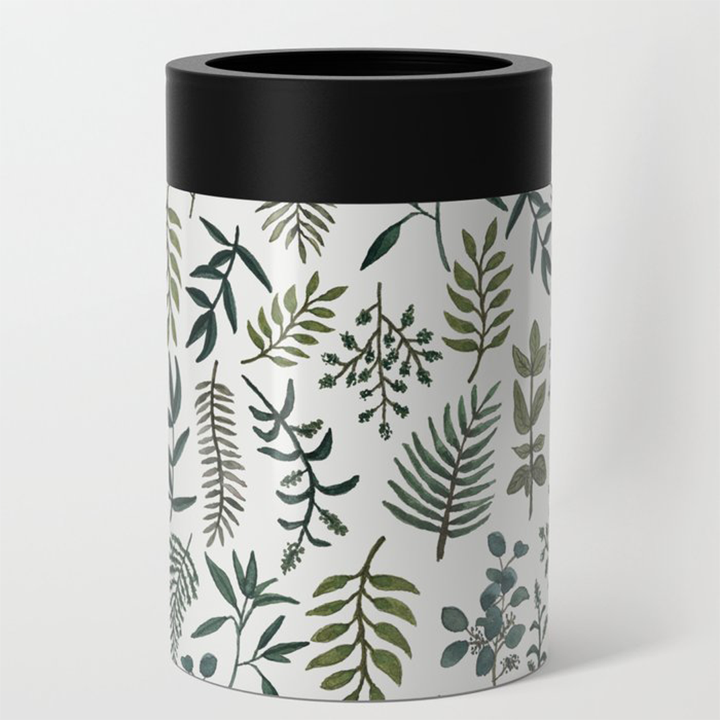 Fern Watercolor Can Cooler/Koozie