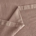 100% Cotton Small Waffle Weave Blanket - Hazel Collection