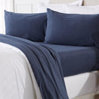 4-Piece Flannel Jersey Sheet - Cozy Flex Collection