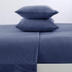 4-Piece Flannel Jersey Sheet - Cozy Flex Collection