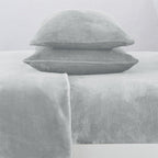 4-Piece Solid Plush Sheet - Velvet Luxe Collection