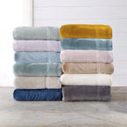 4-Piece Solid Plush Sheet - Velvet Luxe Collection