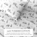 4-Piece Turkish Cotton Flannel Sheet - Lakeview Collection