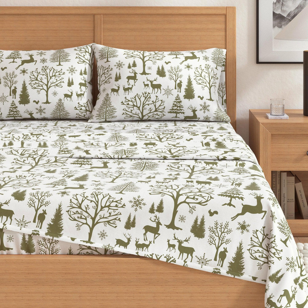 4-Piece Turkish Cotton Flannel Sheet - Lakeview Collection