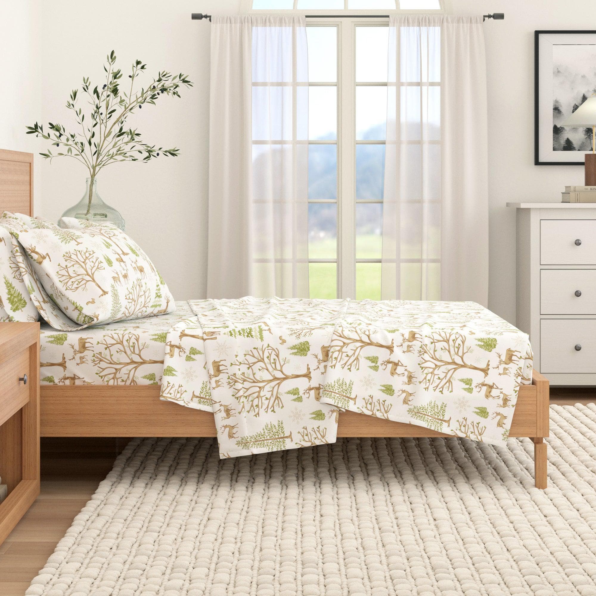 4-Piece Turkish Cotton Flannel Sheet - Lakeview Collection