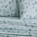 4 Piece Watercolor Floral Microfiber Sheet - Delia Collection