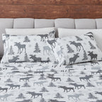 4-Piece Lodge Microfiber Sheet - Mountain Ridge Collection