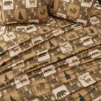 4-Piece Lodge Microfiber Sheet - Mountain Ridge Collection