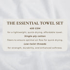 Cotton Terry Bath Towel Set - Cooper Collection