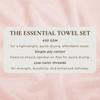 Cotton Terry Bath Towel Set - Cooper Collection