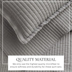 3-Piece Solid Quilt - Alicia Collection