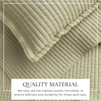 3-Piece Solid Quilt - Alicia Collection