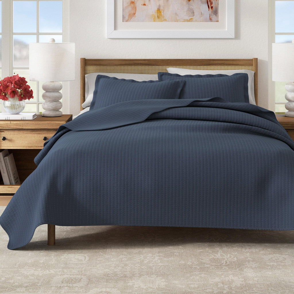 3-Piece Solid Quilt - Alicia Collection