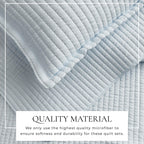 3-Piece Solid Quilt - Alicia Collection