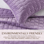Velvet Box-Stitched Quilt Set - Vivica Collection