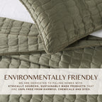 Velvet Box-Stitched Quilt Set - Vivica Collection