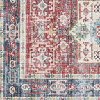 Medallion Machine Washable Accent Area Rug & Runner 2 Pack - Nava Collection