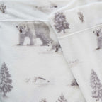 4-Piece Printed Plush Sheet - Velvet Luxe Collection