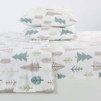 4-Piece Printed Plush Sheet - Velvet Luxe Collection