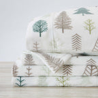 4-Piece Printed Plush Sheet - Velvet Luxe Collection