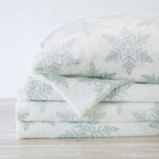 4-Piece Printed Plush Sheet - Velvet Luxe Collection