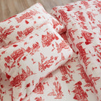 4-Piece Printed Plush Sheet - Velvet Luxe Collection