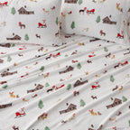 4-Piece Printed Plush Sheet - Velvet Luxe Collection