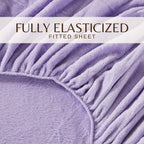 4-Piece Solid Plush Sheet - Velvet Luxe Collection