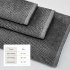 Cotton Textured Bath Towel Set - Acacia Collection