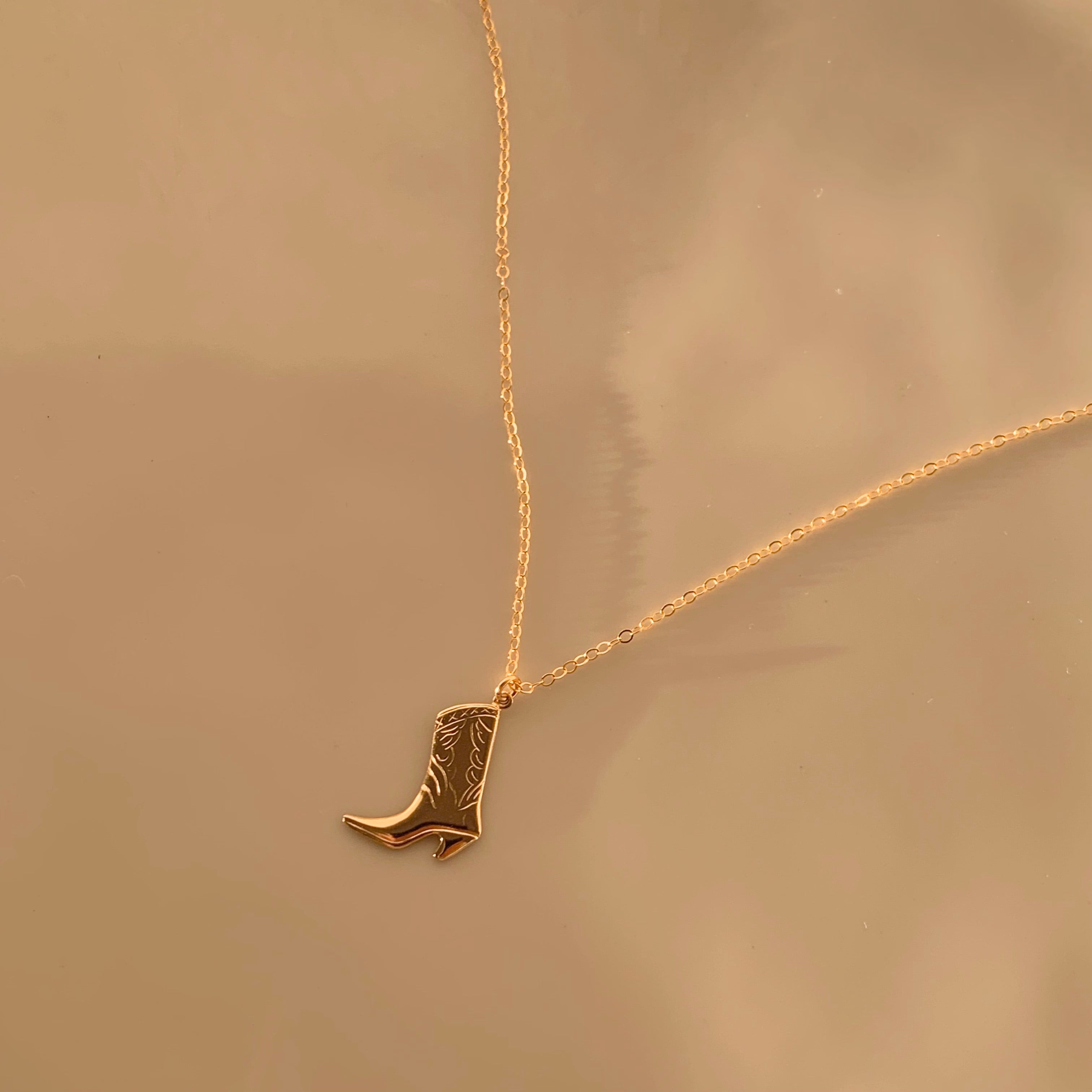 Cowboy Boot Necklace