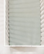 Seafoam Ribbed Crib Sheet
