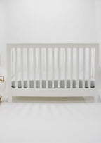 Seafoam Ribbed Crib Sheet