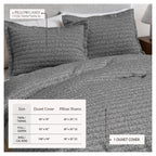 100% Cotton Honeycomb Waffle Duvet Set - Mattea Collection