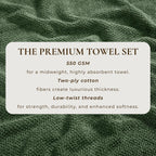 Cotton Textured Bath Towel Set - Acacia Collection