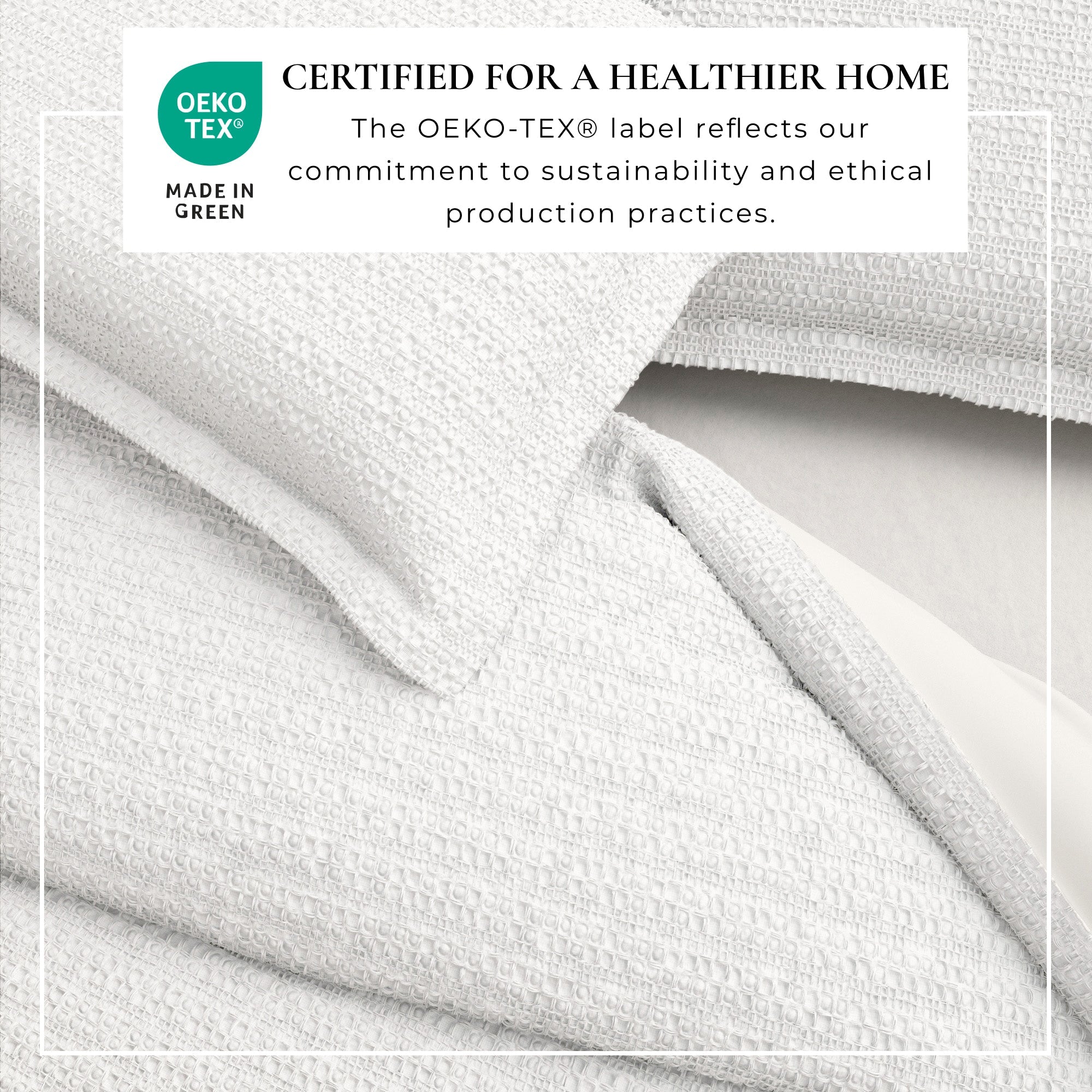 100% Cotton Honeycomb Waffle Duvet Set - Mattea Collection