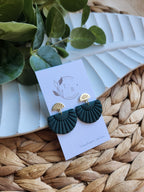 Kai| Clay Dangle with gold accents