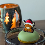 Brown Christmas Highland Cow Floating Tea Steeper