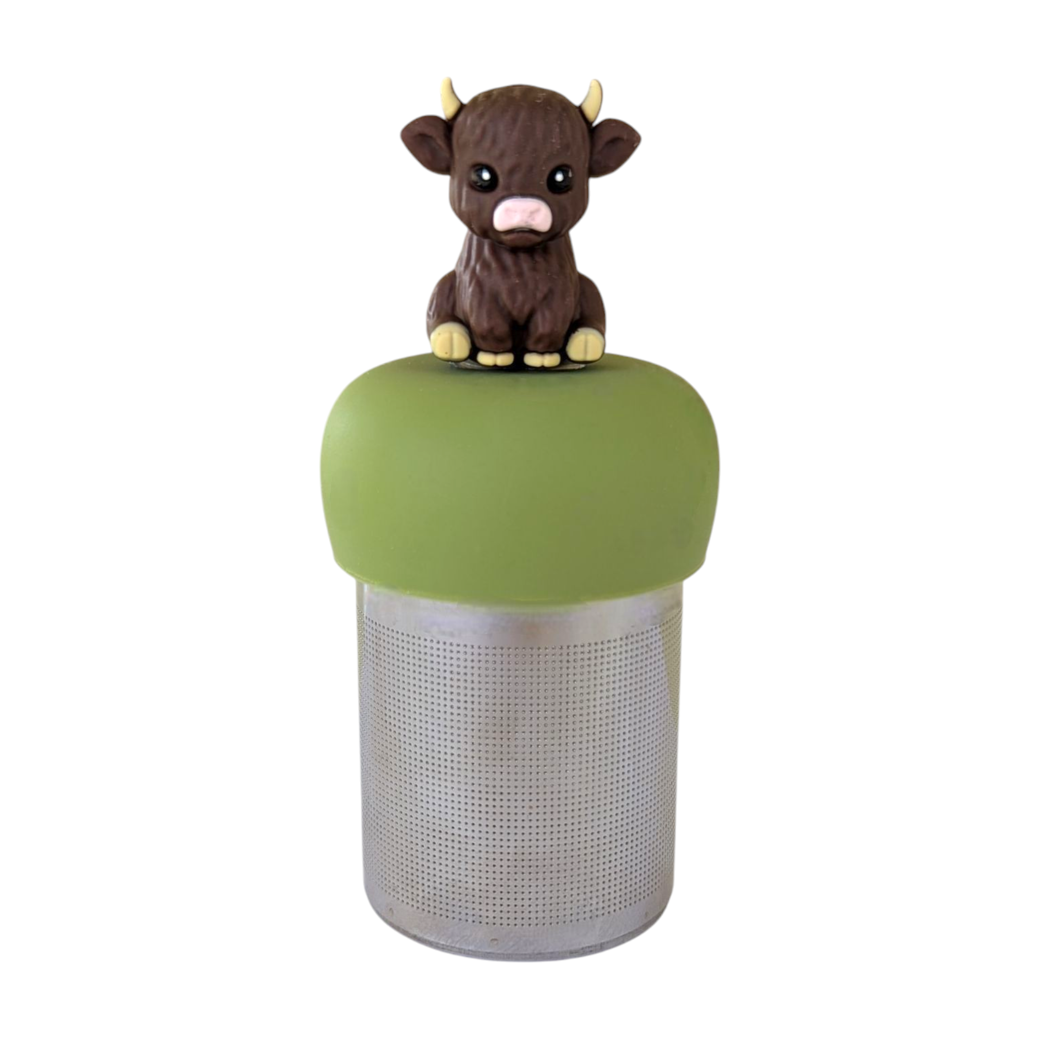 Brown Baby Cow Floating Tea Steeper