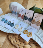 Elowyn| Boho clay hoops