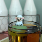 Fluffy White Sheep Floating Tea Steeper