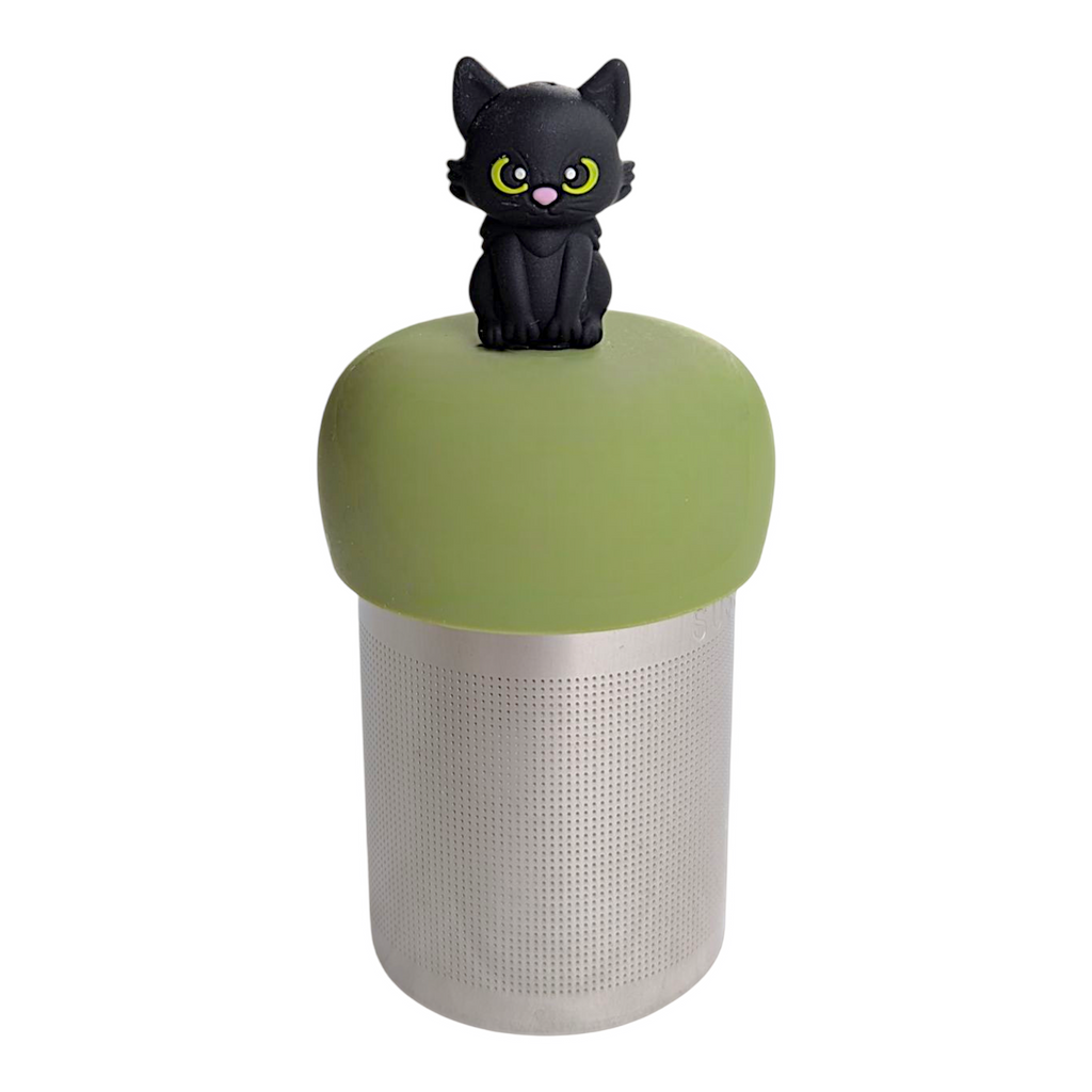 Black Halloween Cat Floating Tea Steeper