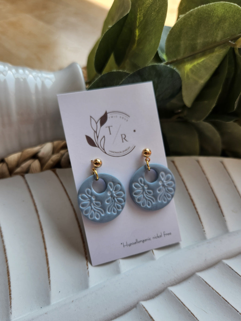 Elowyn| Boho clay hoops