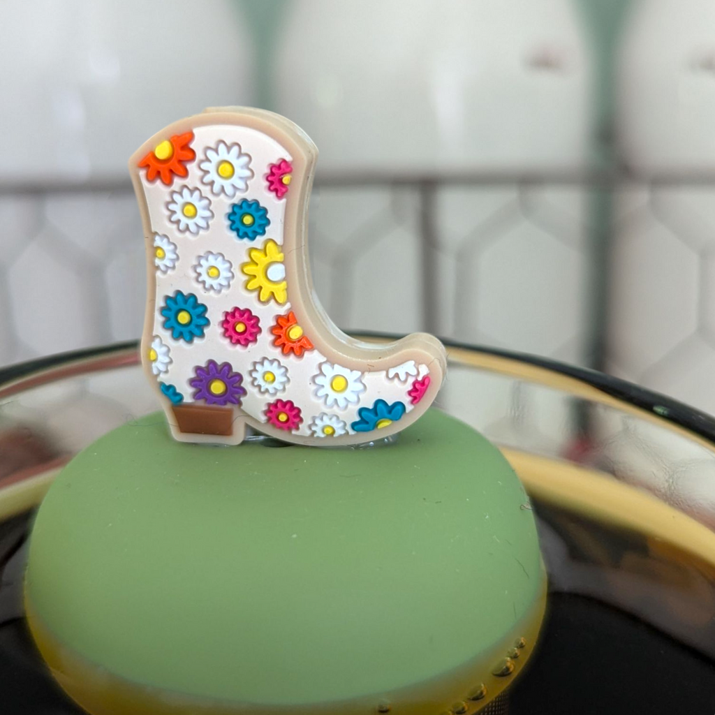 Flower Cowboy Boot Floating Tea Steeper