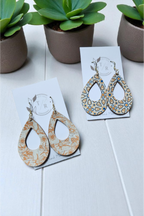 Rue| Genuine Leather Open Teardrop