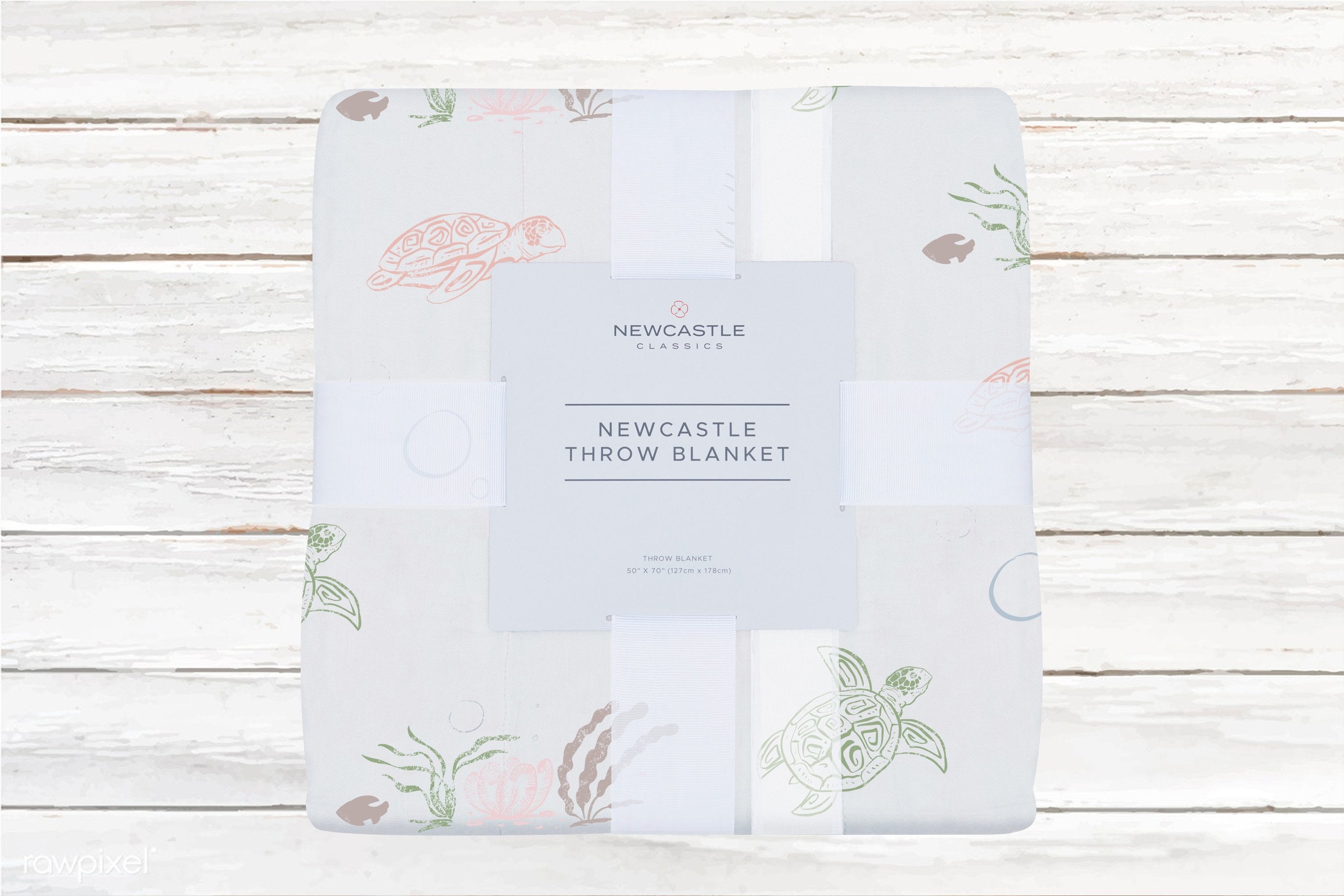 Turtles Bamboo Muslin Throw Blanket
