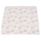 Turtles and Water Lily Bamboo Muslin Newcastle Blanket